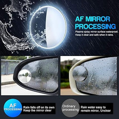 Car Round Mirror Rear View Blind Spot Wide-angle Lens – 2 Pcs